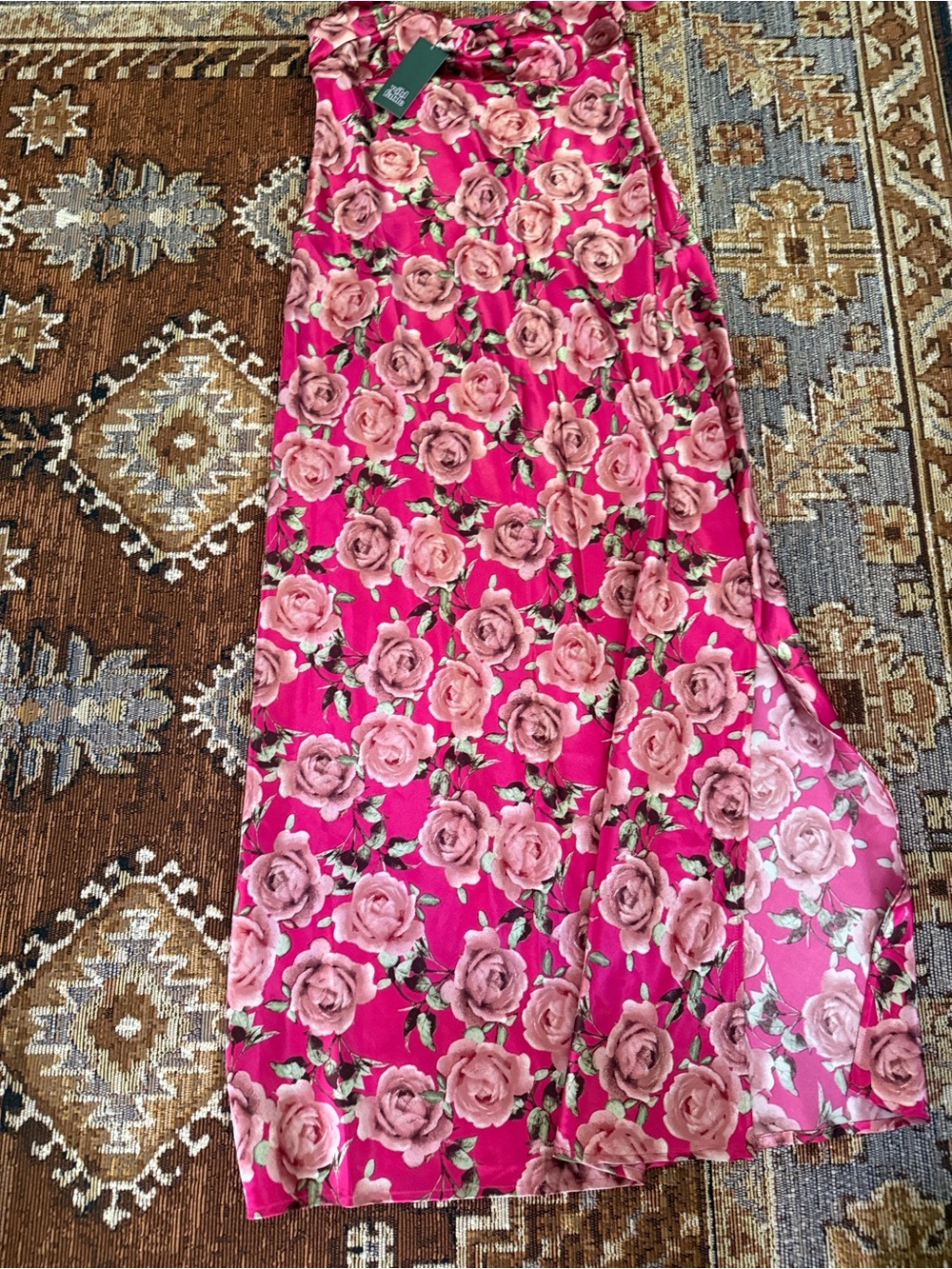 Floral Pink Long Dress
